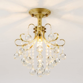 Kryształowy żyrandol lampa sufitowa E14